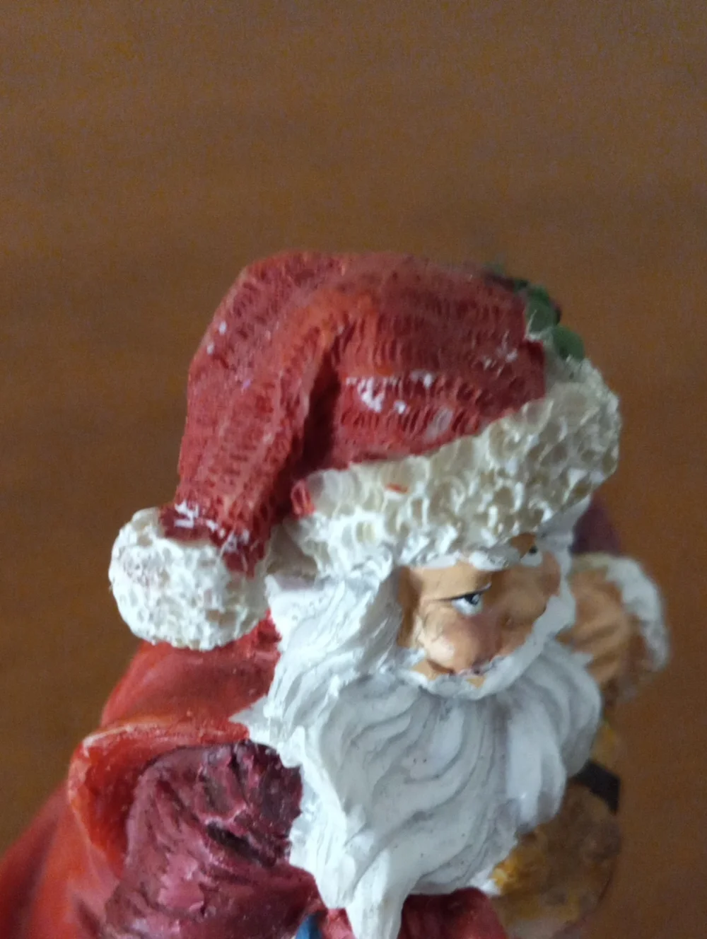 Santa Claus with Reindeer Figurine - Christmas Decor